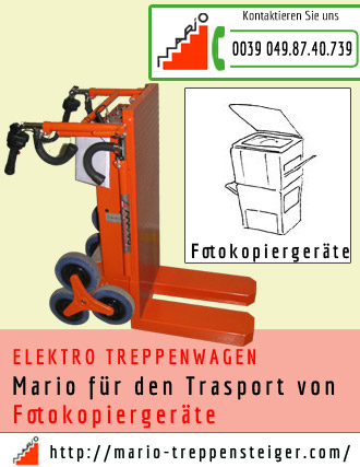 elektro-treppenwagen-fotokopiergerate 584 mario fur den trasport von Fotokopiergeräte
