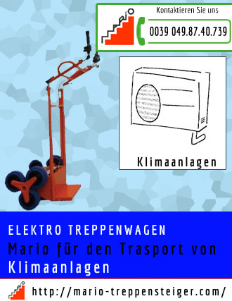 elektro-treppenwagen-klimaanlagen 587 mario fur den trasport von Klimaanlagen