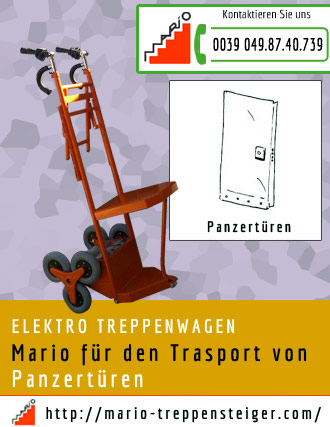 elektro-treppenwagen-panzerturen 593 mario fur den trasport von Panzertüren