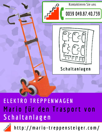 elektro-treppenwagen-schaltanlagen 596 mario fur den trasport von Schaltanlagen