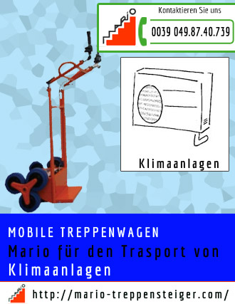 mobile-treppenwagen-klimaanlagen 419 mario fur den trasport von Klimaanlagen