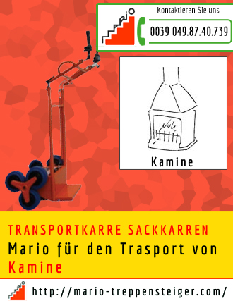 transportkarre-sackkarren-kamine 1522 mario fur den trasport von Kamine