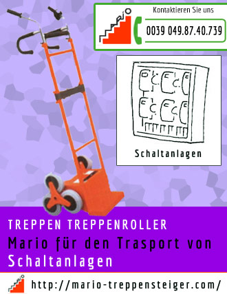 treppen-treppenroller-schaltanlagen 740 mario fur den trasport von Schaltanlagen